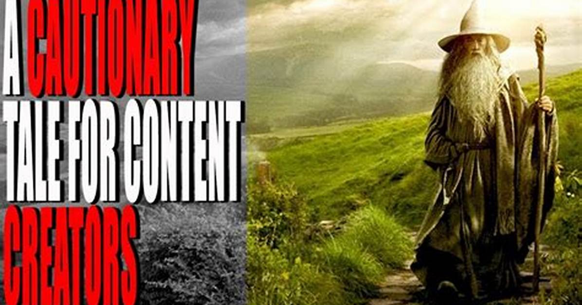 A Cautionary Tale for Content Creators