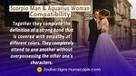 Aquarius Woman and Scorpio Man