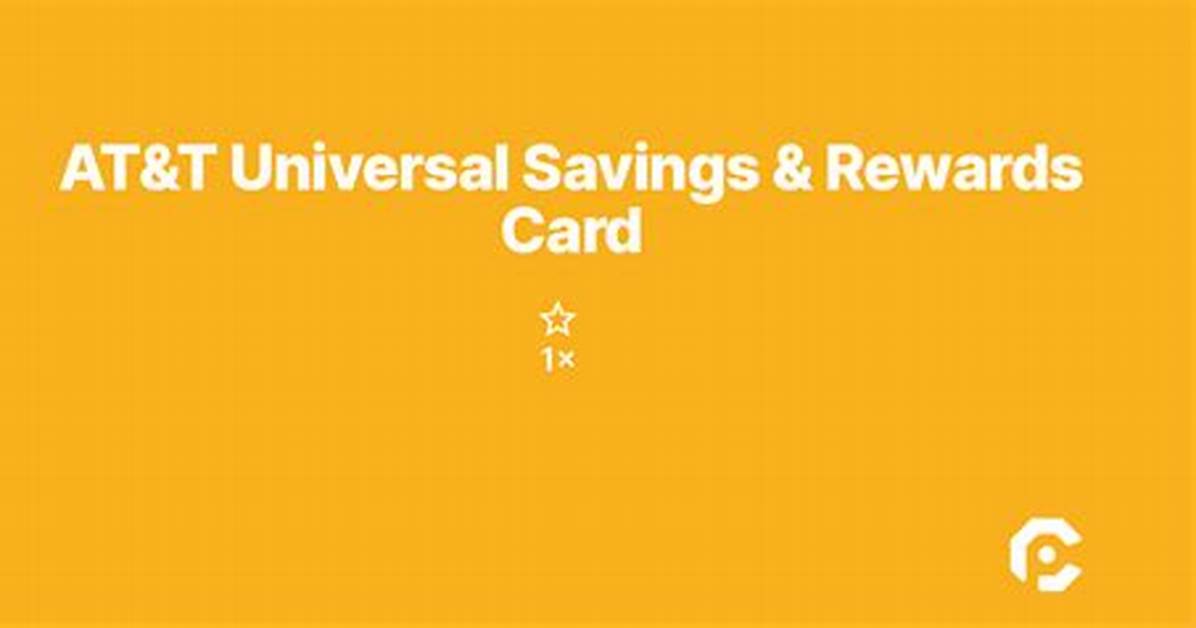 At&T Universal Rewards Card