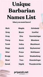 Discovering Unique Female Barbarian Names: a Journey into Strength and Identity