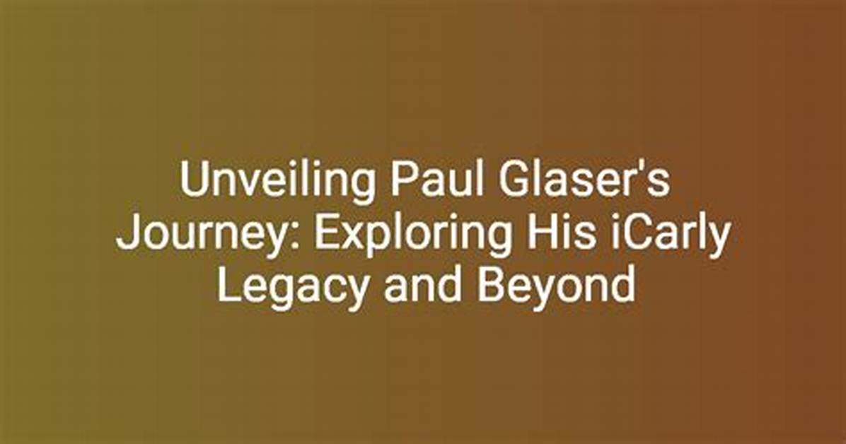 Exploring the Charisma and Journey of Paul Martin, Tv Presenter