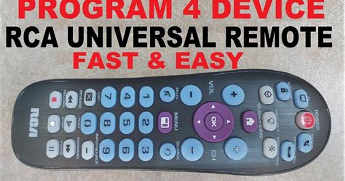 How to Program an Rca Universal Remote