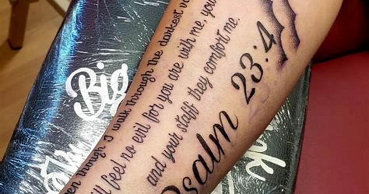 Inked Inspirations: Discovering the Best Tattoo Bible Quotes