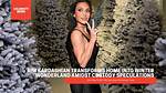 Kim Kardashian Has Her Own Winter Wonderland with Christmas Tree Forest |