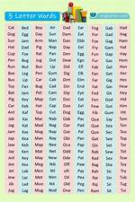 List of 3 Letter Words Ending with 'A' ·