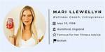 Mari Llewellyn Height, Weight, Net Worth, Age, Birthday, Wikipedia, Who, Nationality, Biography