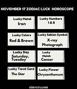 November 17 Zodiac Horoscope Birthday Personality