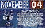 November 4 Zodiac Horoscope Birthday Personality