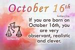 October 16 Famous Birthdays - Sunsigns. Org