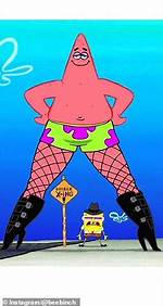 Patrick Star's Journey in Fishnet Tights