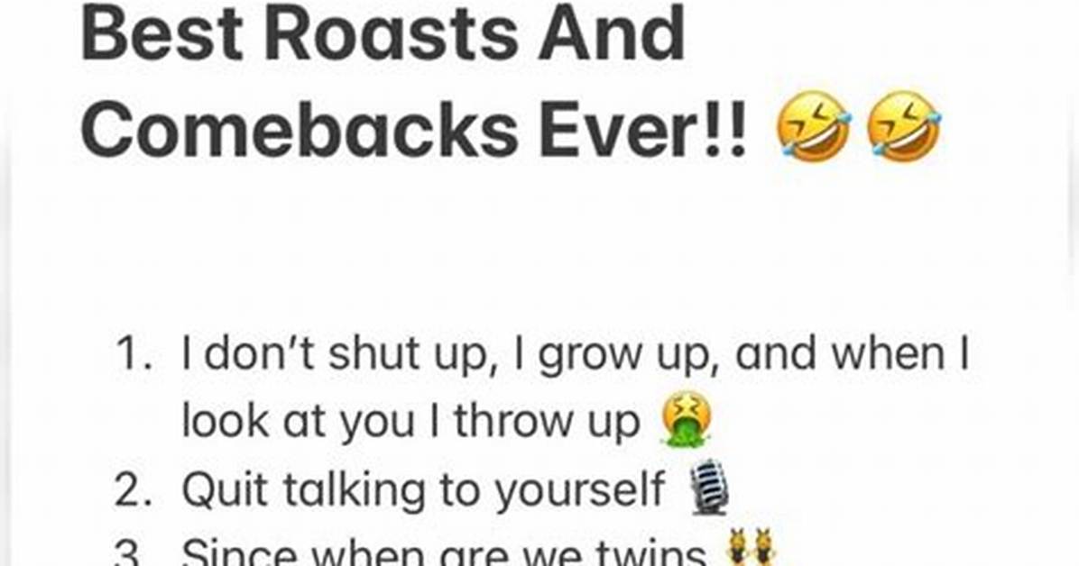 The Best Roasts Ever: a Comedy Showdown