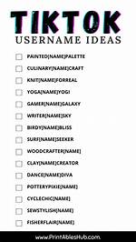 Tiktok Username Ideas Without Your Name