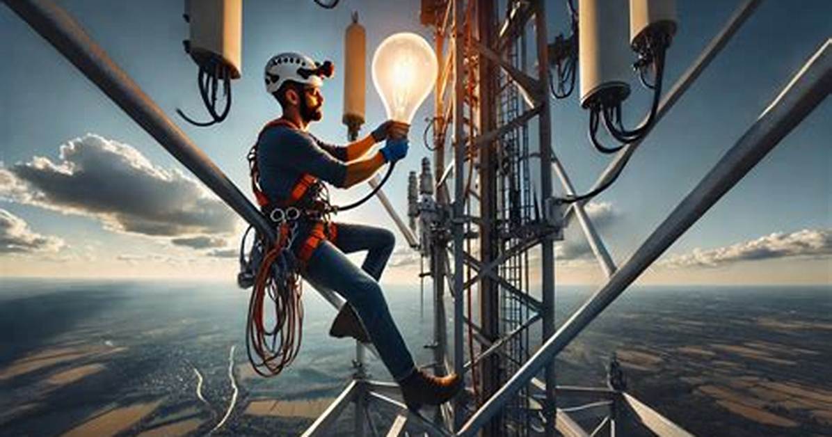 Tower Climber Light Bulb Change Jobs Revealed