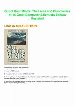 Uncover Their Lives and Discoveries