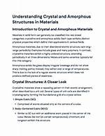 Understanding Amorphous: the Science and Applications of Non-Crystalline Solids