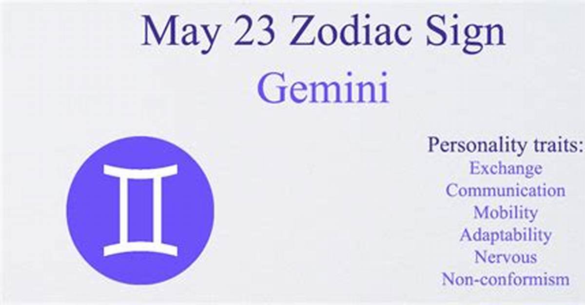 Understanding the May 23 Zodiac Sign: Traits, Compatibility, and More