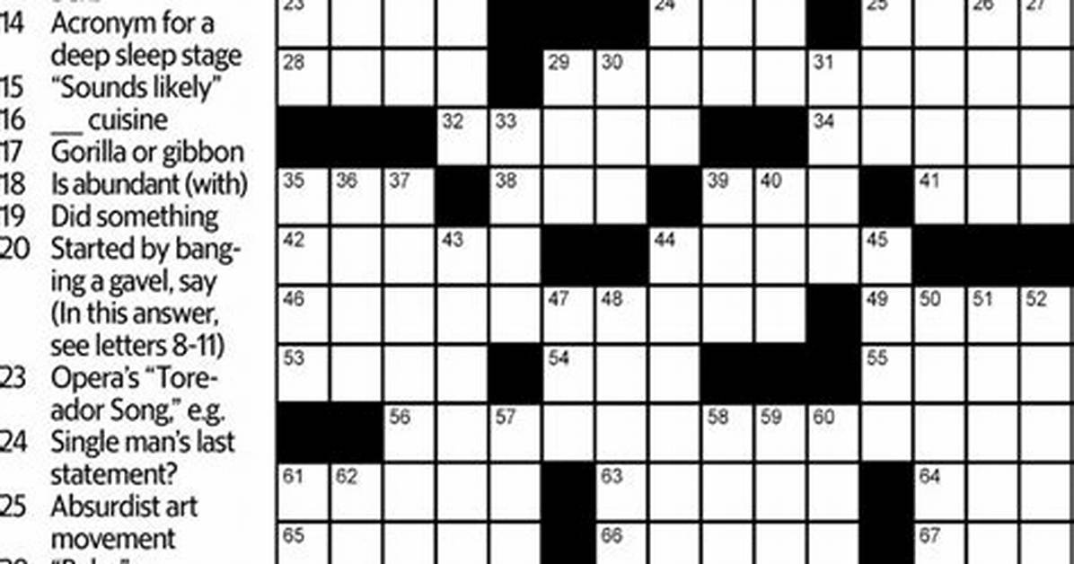 Universal Crossword Clue Answers for August 12 2023