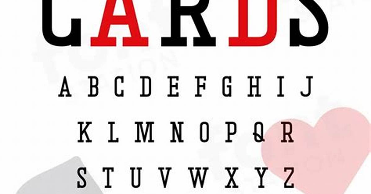 What Font Does Bicycle Playing Cards Use