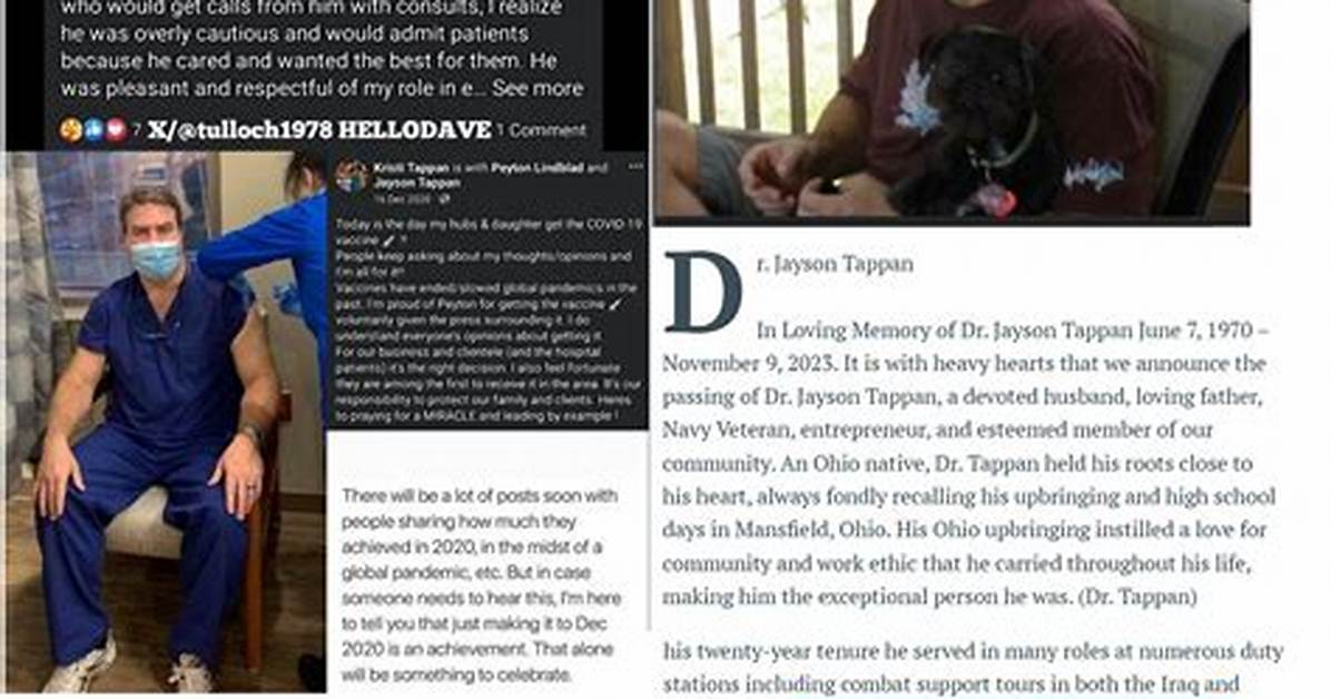 Why Dr. Jayson Tappan Die? |